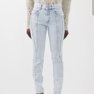 Isabel Marant Vikira panelled slim-leg jeans
